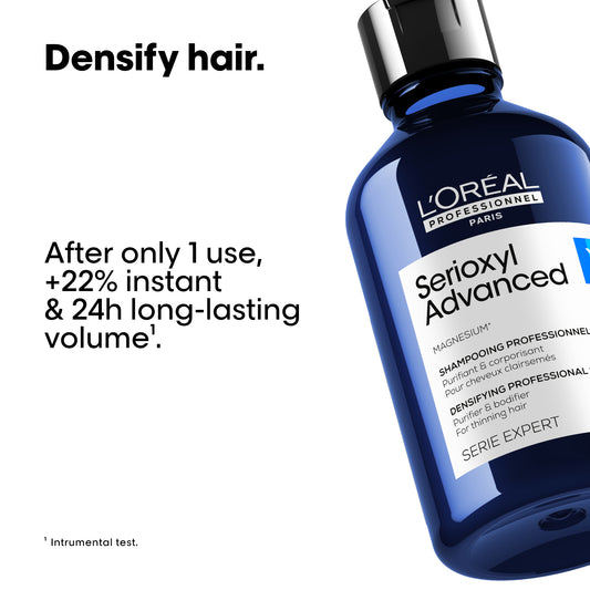 L'Oréal Professionnel Serioxyl Advanced Purifier & Bodifier Shampoo for Thinning Hair - 300ml