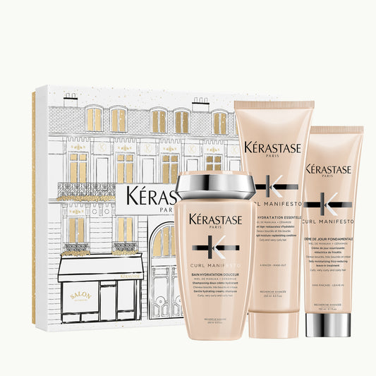 Kérastase Curl Manifesto Hydrating Gift Set for Curly, Very Curly & Coily Hair - Complimentary Shampoo
