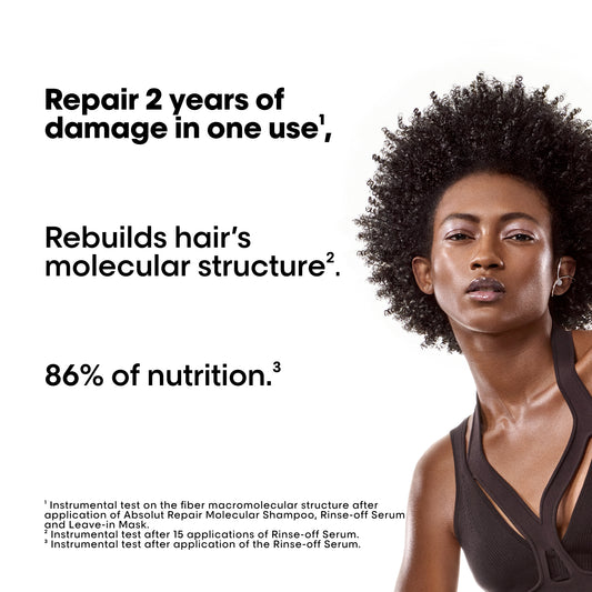 L'Oréal Professionnel Absolute Repair Molecular Shampoo for Damaged Hair - 300ml