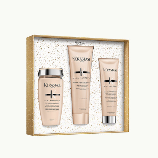 Kérastase Curl Manifesto Hydrating Gift Set  for Curly, Very Curly & Coily Hair  - Complimentary Shampoo