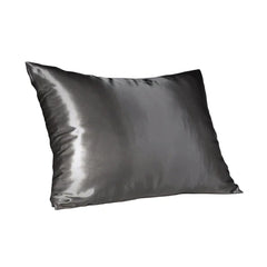 CHARCOAL SATIN PILLOW SLIP - STANDARD