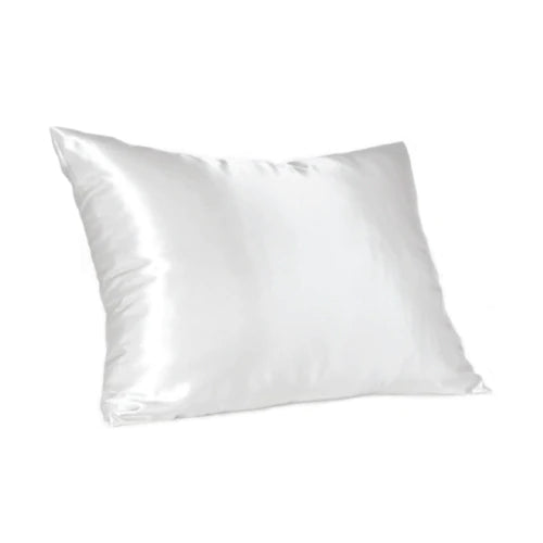 WHITE SATIN PILLOW SLIP - STANDARD
